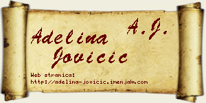 Adelina Jovičić vizit kartica